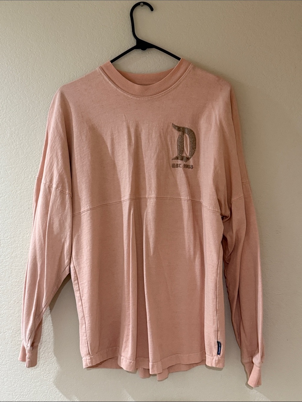 Disneyland Light Pink Long Sleeve Shirt